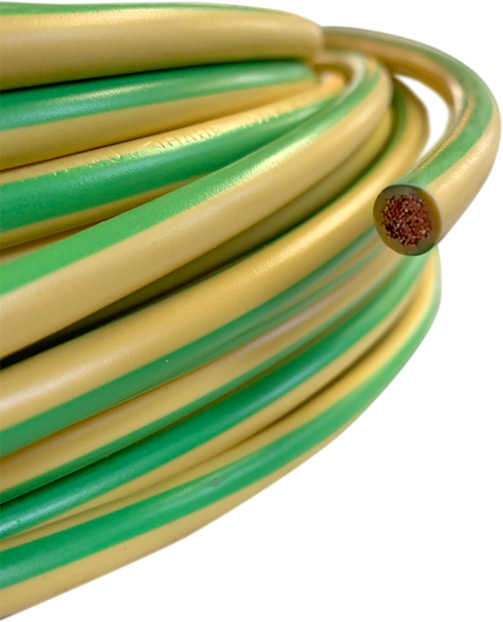 câble jaune et vert
